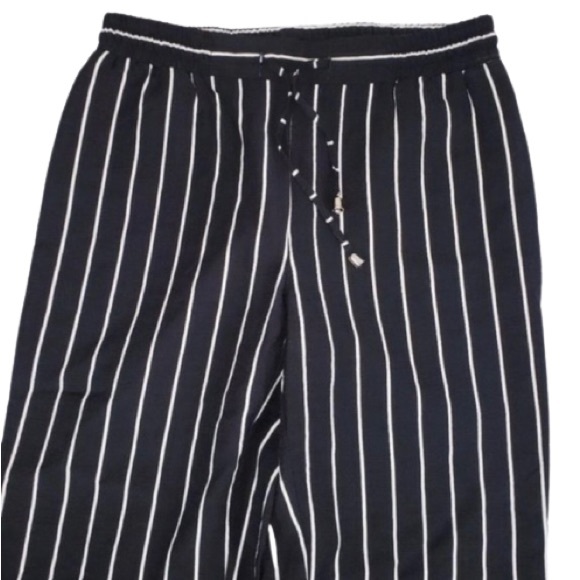 Elena Wang Linen Blend Striped Pants - Picture 2 of 4